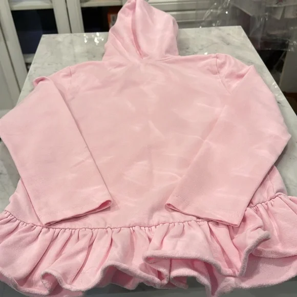 Lapin House European designer size 8 adorable teddy legging & hooded sweatshirt